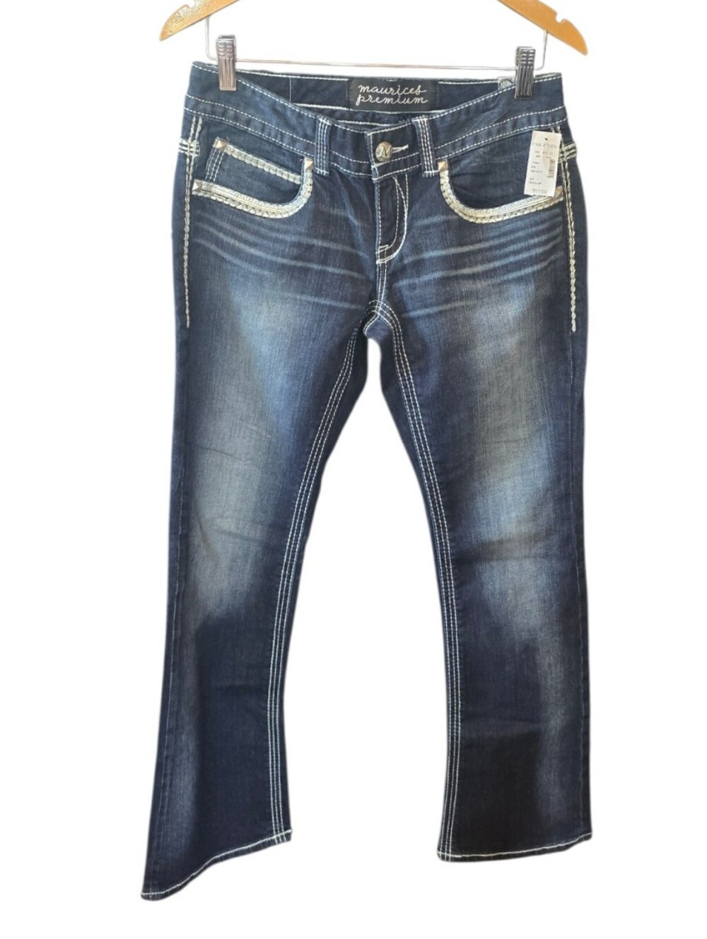 Maurices Premium Low Rise Boot Cut Blue Jeans 5/6